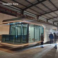 Kawagebo-Maison capsule commerciale moderne de luxe préfabriquée de 40 pieds, petite maison à capsules pour 2 chambres à coucher