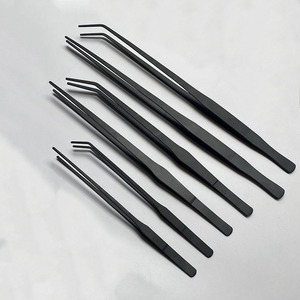 Pinzas extendidas de acero inoxidable, pinzas grandes, pinzas largas dentadas y gruesas, para acuarios, peceras y animales acuáticos - Product Image 1
