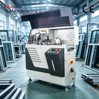 Machine automatique de fabrication de profilés de connecteurs d'angle de fenêtre, scie à découper les joints en aluminium