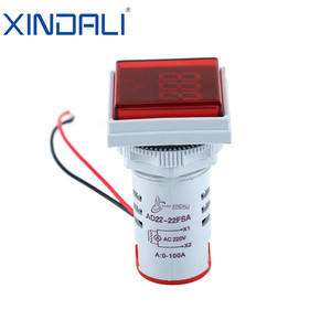 AD22-22FSA thông minh tùy chỉnh mini LED Vôn kế kỹ thuật số <span class=keywords><strong>Volt</strong></span> chỉ số bảng điều chỉnh ánh sáng màu xanh lá cây và màu xanh phát ra màu sắc 220V Điện áp đầu vào - Product Image 2
