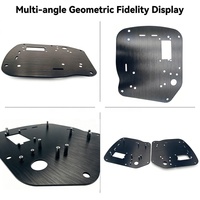 Base de Montaje de Aluminio Personalizada, Anodizada y Cepillada, Panel de Ensamblaje de Equipos para Instrumentos Electrónicos