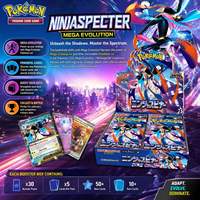 Запечатанный японский набор для коллекционирования карт Pokemon M4 Ninja Spinner TCG: Оригинальный дисплей-бокс для хобби и подарков коллекционерам