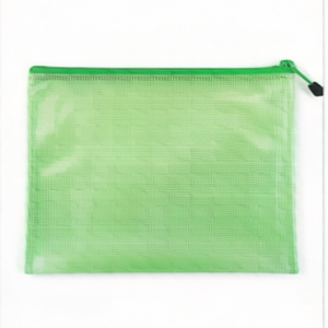 A4 Wholesale Waterproof Document Bag, PVC Grid Zipper Mesh Folder School Office Supplies, Portable <b>File</b> <b>Organizer</b> - Product Image 5