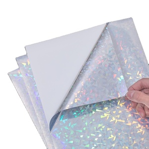 Autocollant holographique personnalisé <span class=keywords><strong>A4</strong></span>, autocollant en vinyle holographique imperméable, papier autocollant <span class=keywords><strong>A4</strong></span>, étiquettes autocollantes pour imprimante <span class=keywords><strong>laser</strong></span> et jet d'encre - Product Image 1