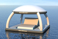 Aqua party Bana Plate-forme flottante commerciale gonflable pour jet d'eau de mer dock de ski plate-forme flottante pour tous les âges