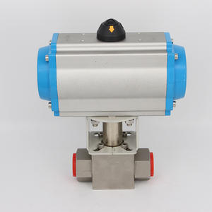 Vanne à bille pneumatique à haute pression en acier inoxydable 304 Q611F-320, filetée, d'arrêt, pour le remplissage de gaz naturel, haute vanne - Product Image 3