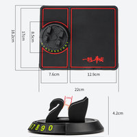 Support de téléphone de voiture support de rangement multifonction plaque de numéro de parking tampon antidérapant de parfum de voiture accessoires intérieurs intégrés