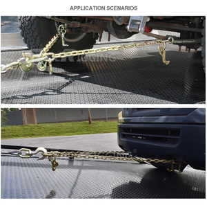 Cadena de Acero Soldada Estándar G70 ASTM80 con Zinc y Gancho en J de 5/16" para Camiones de Remolque, Cadenas de Arrastre, Cadena de Remolque Certificada ISO9001 - Product Image 6