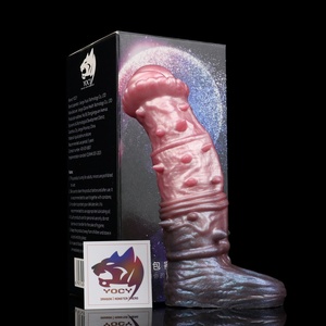 YOCY Funda de silicona hueca con forma de caballo/perro para pene, extensor de pene, funda con nudo grande, juguetes sexuales anales para hombres, para agrandamiento del pene, venta al por mayor - Product Image 5