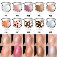 Palette de maquillage en poudre minérale pressée, illuminateur et contouring, formule longue tenue et résistante à l'eau pour le visage et le corps - Vente en gros de maquillage en marque blanche