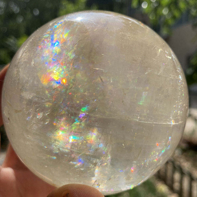 Rainbow Calcite Crystal Spheres