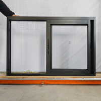 Maßgefertigtes Aluminium-Schlagfenster Schalldichtes Doppelglas Aluminium-Schiebefenster