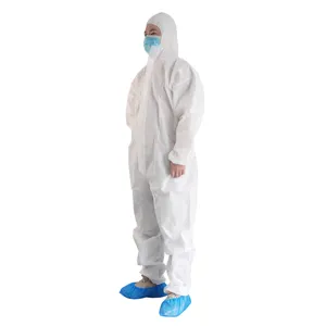 Non Woven PP Disposable Protective Clothing Waterproof Coverall With Factory Price