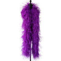 Écharpe en plumes épaisses 10 couches 1 m 1.5 m 2.4 m écharpe en plumes d'autruche naturelle pour vêtements de danse de salon décoration de robe latine