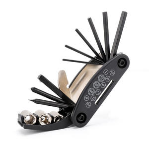 ชุดเครื่องมือซ่อมจักรยานอเนกประสงค์แบบพับได้พร้อมประแจหกเหลี่ยมและไขควงสำหรับการบำรุงรักษาจักรยานเสือภูเขา - Product Image 1