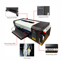 Mini Impresora Plana UV de Inyección de Tinta A3 de 30cm con Cabezal de Impresión DX7 XP600, Plotter de Corte Automático para Adhesivos DTF, Material Flexible y Facturas