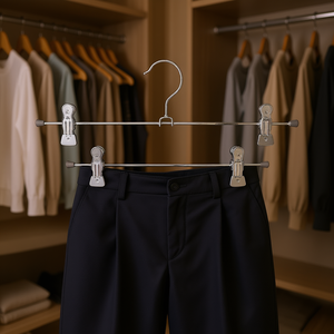 Mawa Clamp On Trouser Hanger Metal 35cm Silver 2 Pack - Product Image 3