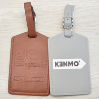 Étiquette à bagages en cuir PU personnalisée avec logo imprimé, étiquette de voyage portable, étiquette de bagage pour l'embarquement, étiquette à bagages