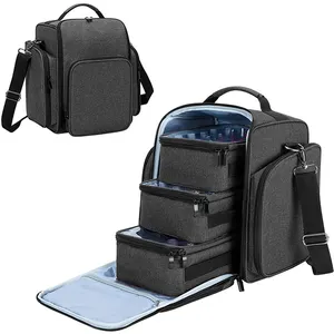 Grande capacidade técnico de unhas mochila organizadora de unhas portátil, saco de embalagem à prova d' água, viagem, profissional, esmalte de unha