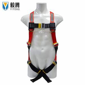 حزام أمان شامل للجسم مع حلقة D واحدة ومشبك تثبيت عاكس للضوء للحماية من السقوط - Product Image 2