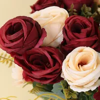 מלאכותי זר חתונה קישוטי בית אבזרי 5 מסולסל ורדים
