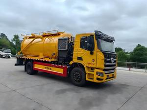 Camion d'aspiration à vide SAIC-1VECO HONGYAN 4x2 de 15 m³, moteur Yuchai 6 cylindres, nettoyage haute pression des égouts et aspiration des boues. - Product Image 2