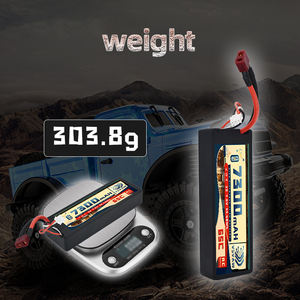 VSVAW LiPo pil 2S 7.6V 7300mAh 65C EC5/Lipo/T fiş RC parçaları Hardcase LiPo uçaklar için 2S RC otomobil araç kamyon tankı tekneler - Product Image 5