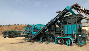 Máquina trituradora de rocas para minería, planta móvil de trituración de mandíbulas e impacto - Product Image 2