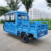 Tricycle de livraison électrique en gros avec cabine, moto-tricycle utilitaire pour adultes, tricycle cargo ouvert pour la mobilité