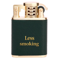 CHIEF Briquet à silex compact et portable, style américain, en cuivre pur et laiton, rechargeable, pour huile et kérosène, avec logo OEM, cadeaux d'affaires
