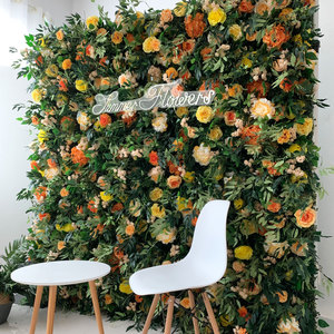 Toile <span class=keywords><strong>de</strong></span> fond murale florale artificielle, fleurs en soie au toucher réel, mariage à l'église, fleurs élégantes, boutique <span class=keywords><strong>de</strong></span> fleuristes, décoration <span class=keywords><strong>de</strong></span> photomaton - Product Image 2