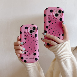 Funda personalizada para teléfono PC suave de lunares gato dragón fruta para Apple para iPhone 14 Pro Max 15 Plus 13 12 modelo agradable a la piel - Product Image 1