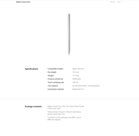 Redmi Inspired Touchpen Redmi Pad Pro 5G Active Capacitive Stylus Pen Sensitivitas Tekanan 4096 Tingkat Sudut Kemiringan Plastik Logam