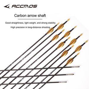 ID 3.2mm 30/31/32 pollici freccia in carbonio superiore 0.003 "colonna vertebrale 350 400 500 600 700 800 900 1000 con 1,75 pollici freccia di piuma - Product Image 6