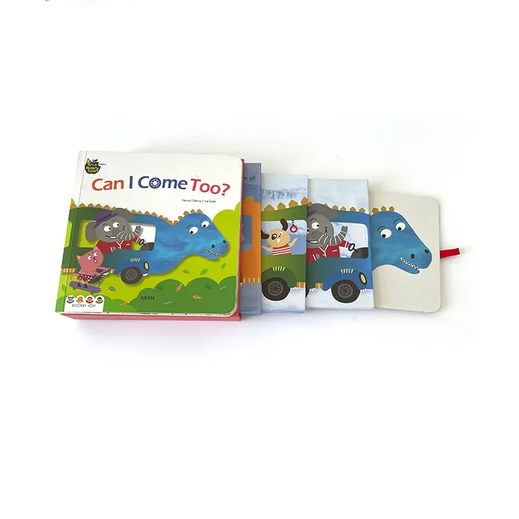 Hot Selling Beliebte Kinder ausziehbare Tabs Buch für Kleinkinder drucken