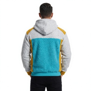 Sweat à capuche zippé vintage pour homme, 100 % laine épaisse, service OEM, tissus respirants avec logo brodé - Product Image 2