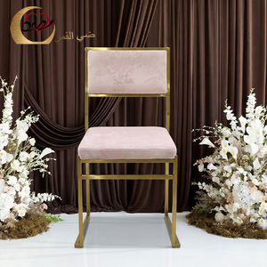 Modern Gold <b>Frame</b> <b>Pink</b> Velvet Hotel Chair Solid Back Tapered Legs Indoor Commercial Furniture - Product Image 1
