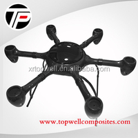 Tuyau de tube en fibre de carbone de coupe de machine CNC de haute qualité personnalisé pour pièces de cadre de drone UAV
