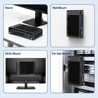 Mini PC industriel sans ventilateur J6412 Quad Cores DDR4 3*LAN 3* Triple Affichage 2-4*COM Win10/11 IoT LTSC Ordinateur Linux