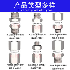 วาล์วนิรภัยแบบทางเดียวแบบนิวเมติก พร้อมถ้วยดูดสุญญากาศ รุ่น ZP2V-A5/A8-A01/B5-03/05/07 - Product Image 5