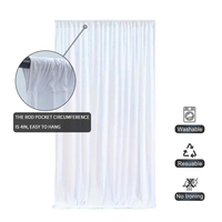Housse élastique pour écran de scène de banquet 146x300 en polyester anti-humidité, style européen, pour événements formels et décoration de salle à manger