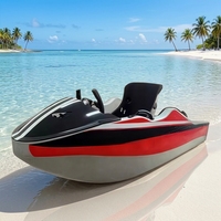 Bateau électrique Go Kart 15KW, mini jet ski en matériau EPP, vitesse maximale de 52 km/h, livraison rapide disponible