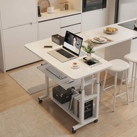 Bureau d'ordinateur portable, bureau de travail, bureau simple pour étudiant, table d'apprentissage réglable en hauteur pour la maison et la chambre