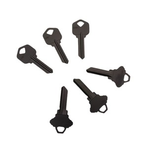 Llave Negra KW1 en Blanco de 53x23x2mm para Suministros de Cerrajería y Ferretería de Precisión - Product Image 3