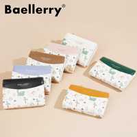 Dompet Kulit Wanita Baellerry Grosir Dompet Wanita Lucu Motif Dinosaurus Kulit Kustom Dompet Kecil Wanita untuk Remaja Putri