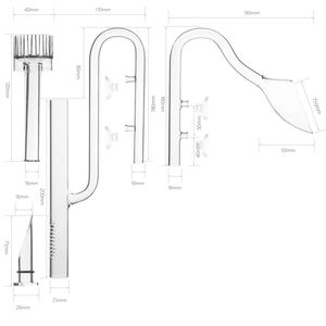 <span class=keywords><strong>Aquarium</strong></span> Glas Lelie Pijp Skimmer Voor Planten Tank - Product Image 2