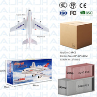 Avion RC AiJH EPP A380, facile à piloter, avec fonctions de voltige, avion à aile fixe 3CH, planeur télécommandé en EPP