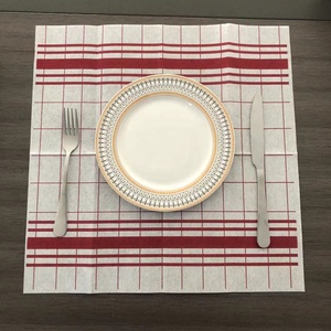 Serviettes en papier jetables Tartan de haute qualité Serviettes en lin Dîner Serviettes Airlaid Serviettes de restaurant imprimées - Product Image 5
