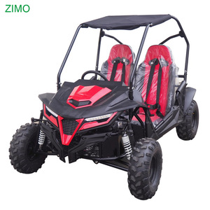 Karting tout-terrain à essence 208cc 4 temps pour adultes, certifié CE, avec système de démarrage électrique/à tirette, roues pleines, idéal pour la course sur route et tout-terrain. - Product Image 4