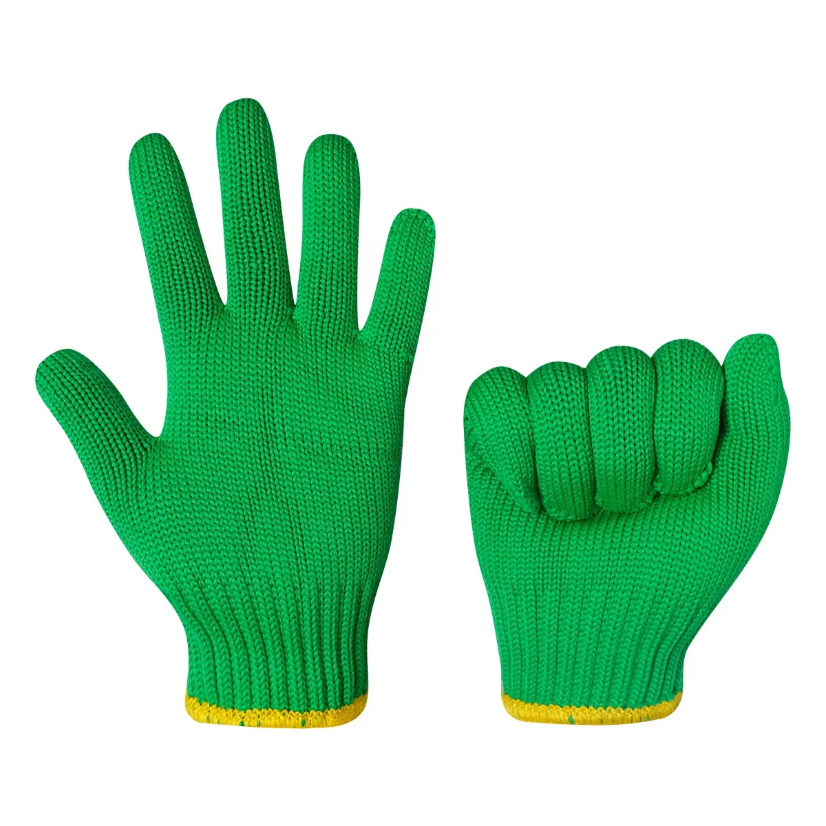 Высококачественные трикотажные нейлоновые перчатки с логотипом, 13 г